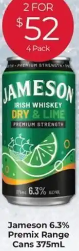Porters Jameson 6.3% premix range cans offer