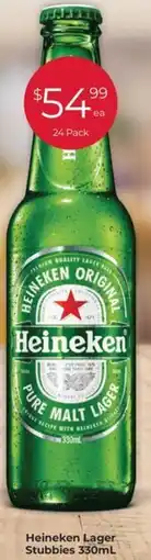 Porters Heineken lager stubbies offer