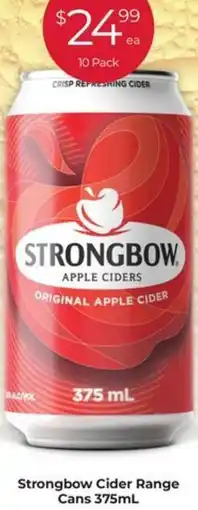 Porters Strongbow cider range cans offer