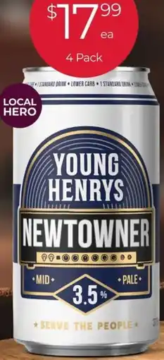 Porters Young henrys newtowner offer