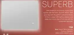 Harvey Norman Ilume 'Superb' Demister Tri-Colour LED Mirror offer