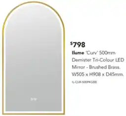 Harvey Norman Ilume 'Curv' Demister Tri-Colour LED offer