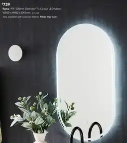 Harvey Norman Ilume Pill 5Demister Tri-Colour LED Mirror offer