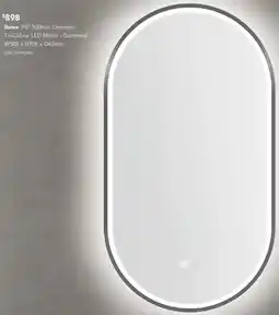 Harvey Norman Ilume Pill Demister Tri-Colour LED Mirror - Gunmetal offer