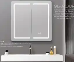 Harvey Norman Ilume Glamour Shaving Cabinet with Front-Lit LED Mirror offer