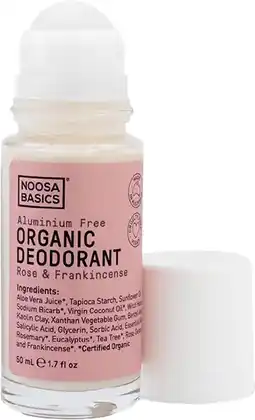 healthylife Noosa Basics Rose & Frankincense Roll on Deodorant 50ml offer
