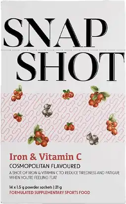 healthylife Perdays SnapShot - Iron & Vitamin C Cosmopolitan Flavour 14 x 1.5g Sachets offer