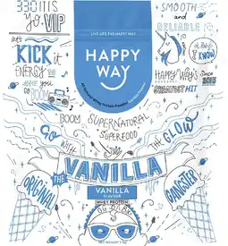 healthylife Happy Way Whey Protein Powder Vanilla 2kg offer