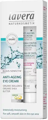 healthylife Lavera Basis Sensitiv Q10 Eye Cream 15ml offer