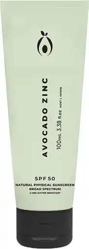 healthylife Avocado Zinc Natural Physical Sunscreen SPF50 100ml offer