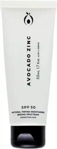 healthylife Avocado Zinc Natural Tinted Moisturiser Medium - Dark SPF50 50ml offer