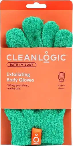 healthylife Cleanlogic Exfoliating Body Gloves 1 Pair Assorted Colours offer