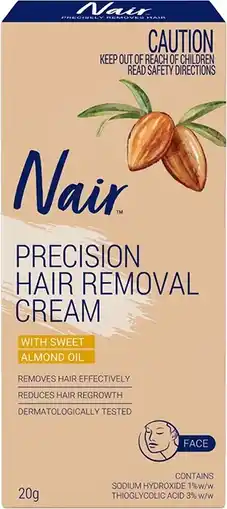 healthylife Nair Sensitive Facial Hair Removal Cream 20g offer
