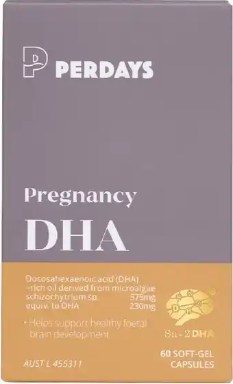 healthylife Perdays Pregnancy DHA 60 Capsules offer