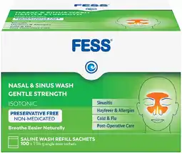 healthylife Fess Nasal & Sinus Wash Refills Gentle Strength 100 Sachets offer