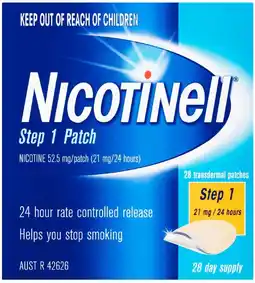 healthylife Nicotinell 24 Hour Patches 21mg Step 1 - 28 Patches offer