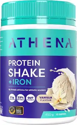 healthylife Athena Protein + Iron Vanilla 450g offer