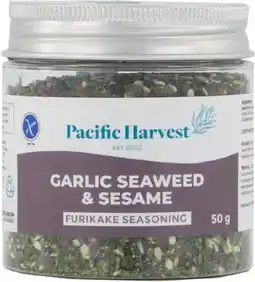 healthylife Pacific Harvest Garlic Seaweed Sesame Seasoning 50g offer