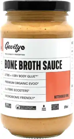 healthylife Gevity Rx Bone Broth Sauce Better Belly BBQ 375ml offer