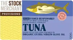 healthylife The Stock Merchant Tuna in Extra Virgin Olive Oil 120g offer