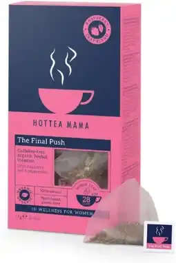healthylife Hottea Mama Organic The Final Push Raspberry Leaf Tea 14 Pack offer