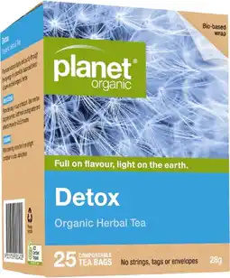 healthylife Planet Organic Detox Herbal Tea 25 Tea Bags offer