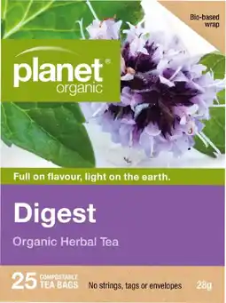 healthylife Planet Organic Digest Tea 25 Tea Bags offer