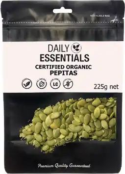 healthylife Daily Essentials Organic Pepitas 225g offer