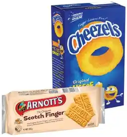 IGA Arnott’s Scotch Finger Biscuits 250g or Cheezels Box 125g Selected Varieties offer