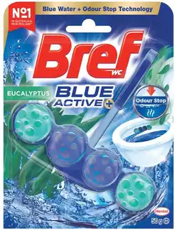 IGA Bref Blue Active Toilet Cleaner Block 50g Selected Varieties offer