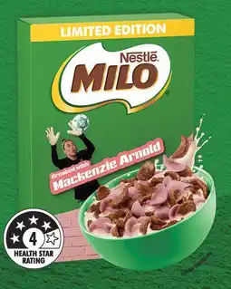 IGA Nestlé Milo Cereal 330‑350g Selected Varieties offer
