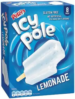IGA Peters Icy Pole 8 Pack Selected Varieties offer