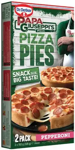 IGA Dr. Oetker Papa Giuseppi’s Pizza Pies 2 Pack Selected Varieties offer