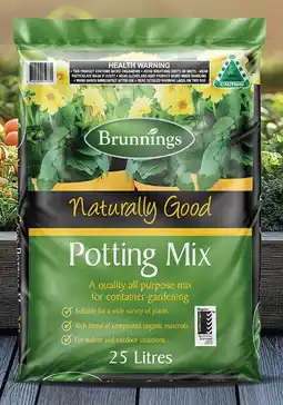 IGA Brunnings Naturally Good Potting Mix 25 Litre offer