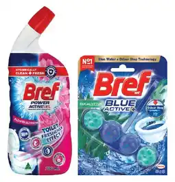 IGA Bref Rim Block Toilet Cleaner 42‑50g or Gel 600‑700mL Selected Varieties offer
