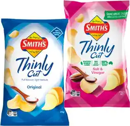 IGA Smith's Thinly Cut Chips 175g Selected Varieties offer