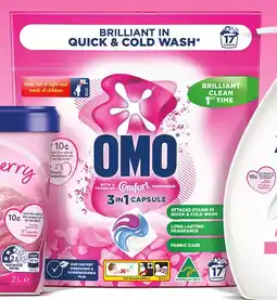 IGA OMO McGrath 3 in 1 Laundry Capsules with Comfort 17 Pack offer