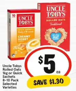 IGA Uncle Tobys Rolled Oats offer