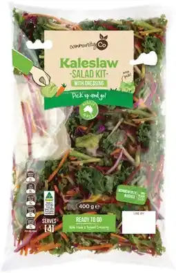 IGA Community Co Kaleslaw Salad Kit offer