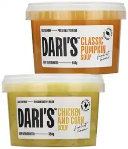 IGA Dari’s Soup 550g Selected Varieties offer