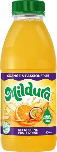 IGA Mildura Fruit Drink 500mL Selected Varieties offer