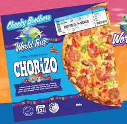 IGA NEW Cheeky Brothers Pizza 495-505g Selected Varieties offer