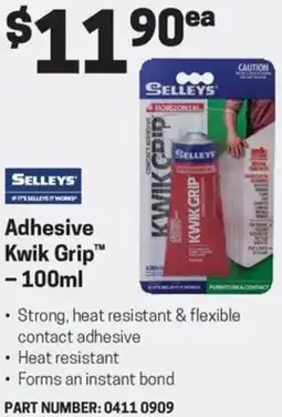 Blackwoods Adhesive Kwik Grip offer