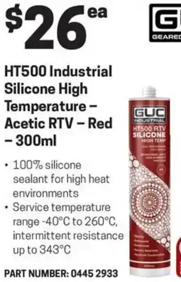 Blackwoods HT500 Industrial Silicone High Temperature offer