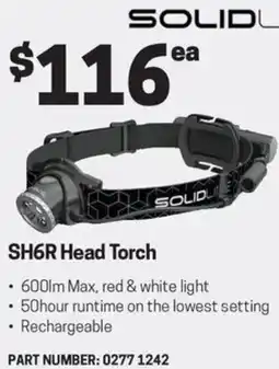 Blackwoods SH6R Head Torch offer