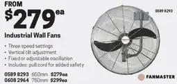 Blackwoods Industrial Wall Fans offer
