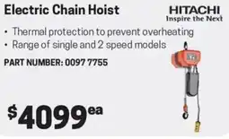 Blackwoods Electric Chain Hoist offer