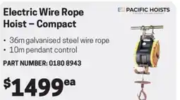 Blackwoods Electric Wire Rope Hoist offer