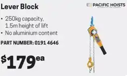 Blackwoods Lever Block offer