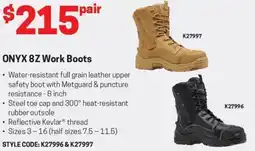 Blackwoods ONYX 8Z Work Boots offer